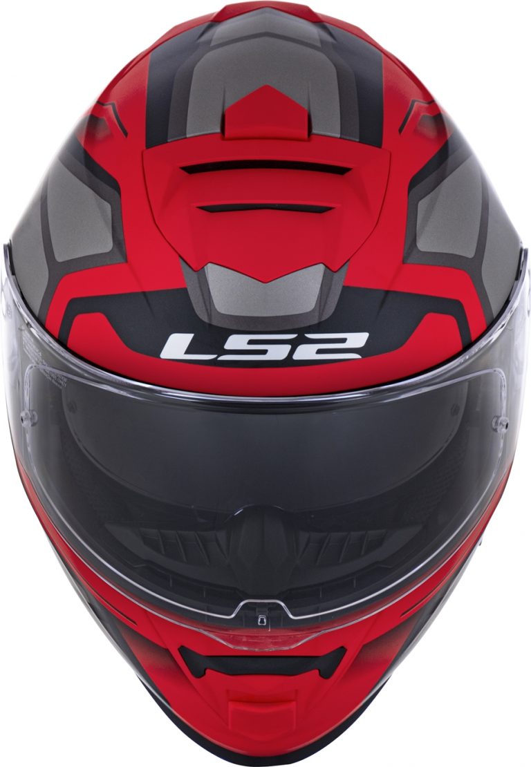 Capacete Ls Ff Storm Faster Matte Vermelho E Titanium Jr Speed