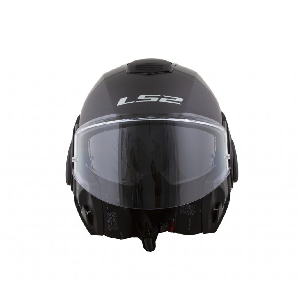 CAPACETE LS2 VALIANT FF399 PROX MATTE Preto Fosco E Titanium JR