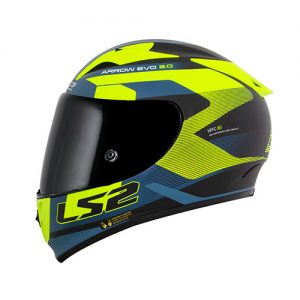 CAPACETE LS2 ARROW R COMPETE FF323 AMARELO/AZUL (Tri-composto)