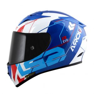 CAPACETE LS2	FF323 ARROW R TECHNO BRANCO/AZUL/VERMELHO (Tri-composto)