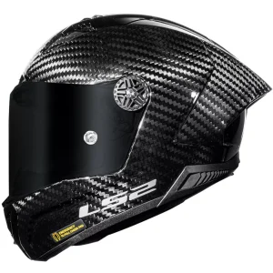 CAPACETE LS2 THUNDER CARBON FF805 GP SOLID GLOSS - Preto Carbono Brilhante