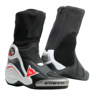 BOTA DAINESE AXIAL CARBON D1 IN RS - Preta Branca e Vermelha