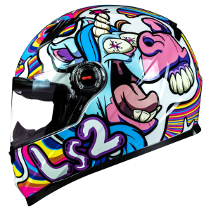 CAPACETE LS2 FF358 CLASSIC BUBBLE - Colorido