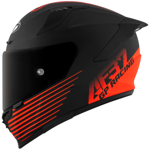 CAPACETE KYT STRIKER 2V LIVERY AF37 MATTE - Preto Fosco e Vermelho