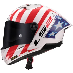 CAPACETE LS2 FF805 THUNDER CARBON GP LORIS BAZ - Branco Azul e Vermelho