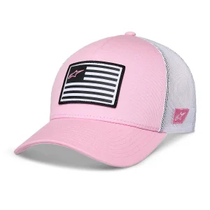 BONÉ ALPINESTARS FLAG SNAPBACK - Rosa e Branco