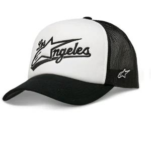 BONÉ ALPINESTARS LOS ANGELES TRUCKER - Branco e Preto