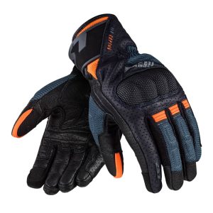 LUVA LS2 AIR RAPTOR DARK - Azul Preta e Laranja