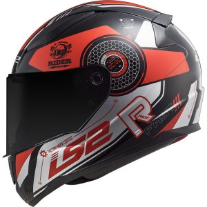 CAPACETE LS2 RAPID FF353 STRATUS - Preto Vermelho e Cinza