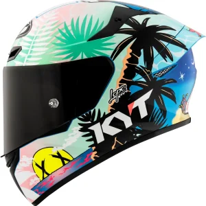 CAPACETE KYT TT COURSE RICCARDO ROSSI BARCELONA - Colorido