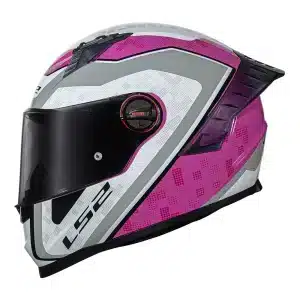 CAPACETE LS2 FF358 PRO STRIKER - Rosa e Cinza