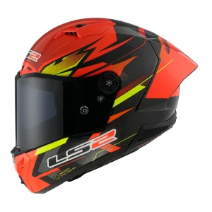CAPACETE LS2 FF805 THUNDER CARBON GP FIRE GLOSS - Vermelho e Preto