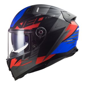 CAPACETE LS2 FF811 VECTOR II ABSOLUTE MATTE - Preto Vermelho e Azul