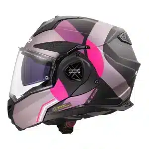 CAPACETE LS2 ADVANT X ULTRA MATTE - Cinza Roxo e Rosa