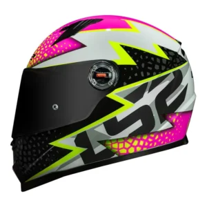 CAPACETE LS2 FF358 CLASSIC SPEEDY - Branco e Rosa