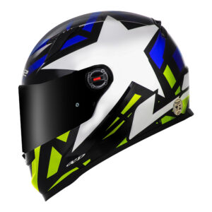CAPACETE LS2 FF358 CLASSIC STARWAR - Azul e Amarelo Flúor